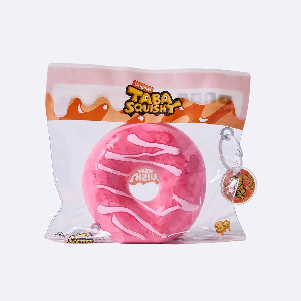 Jumbo Strawberry Pink Donut Taba Squishy — photo 3