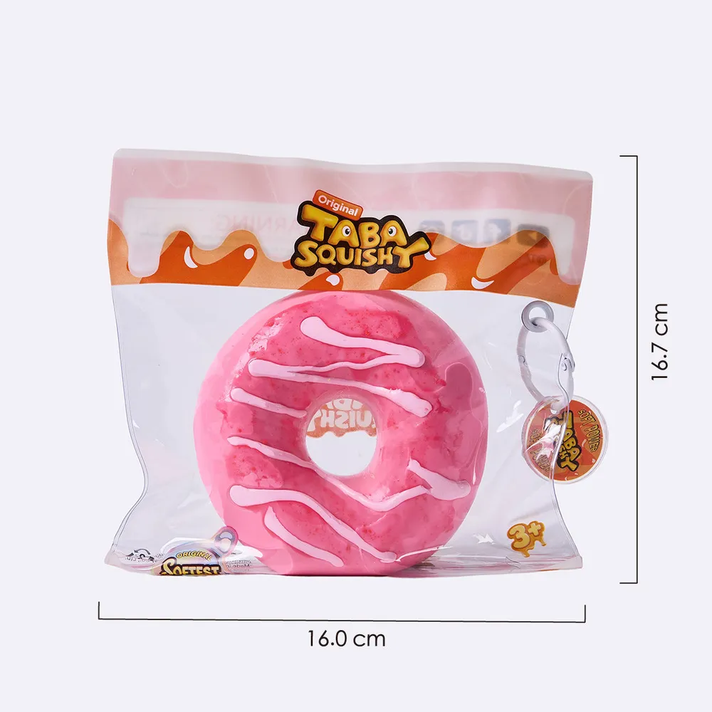 Jumbo Strawberry Pink Donut Taba Squishy — photo 6