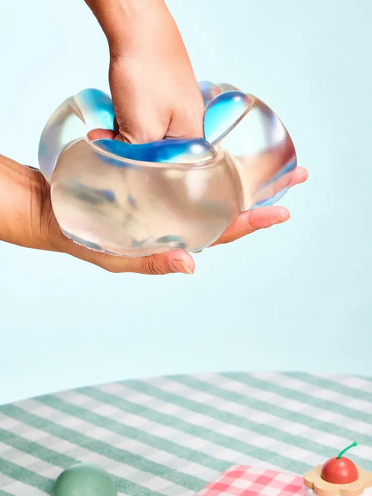 Jumbo Transparent-blue Paw Taba Squishy — photo 2