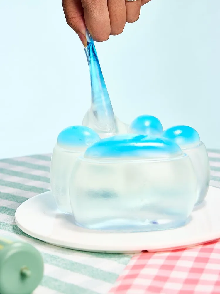 Jumbo Transparent-blue Paw Taba Squishy — photo 4