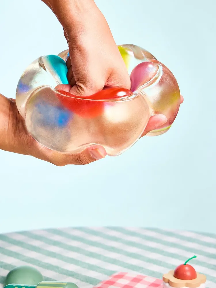 Jumbo Transparent-colorful Paw Taba Squishy — photo 2