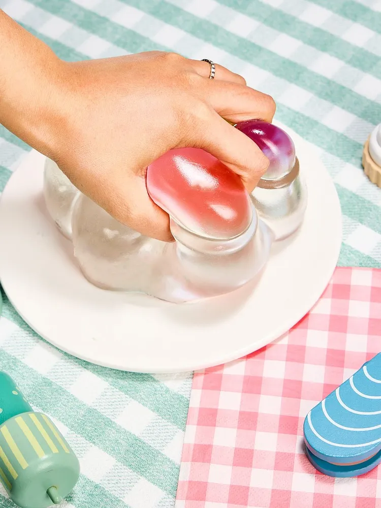 Jumbo Transparent-colorful Paw Taba Squishy — photo 6