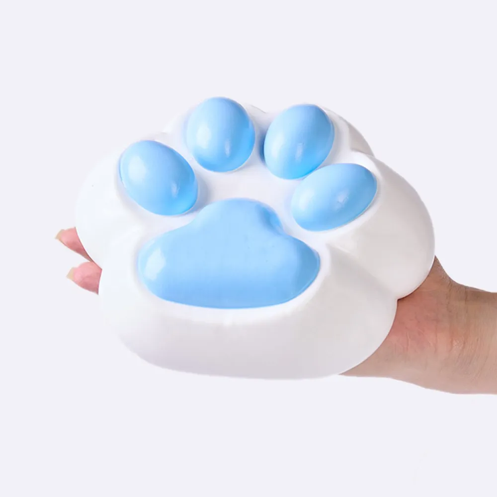 Jumbo White-blue Paw Taba Squishy — photo 3