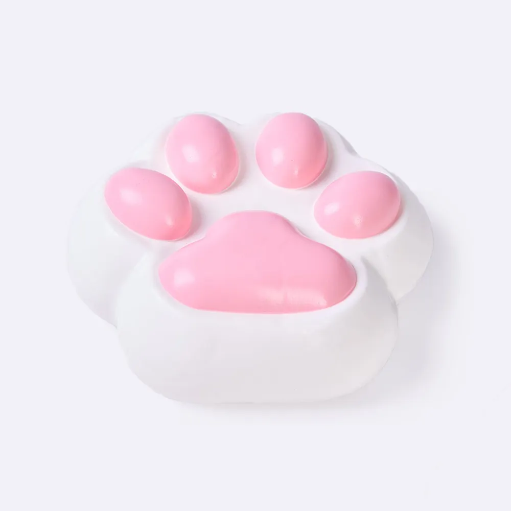 Jumbo White-pink Paw Taba Squishy