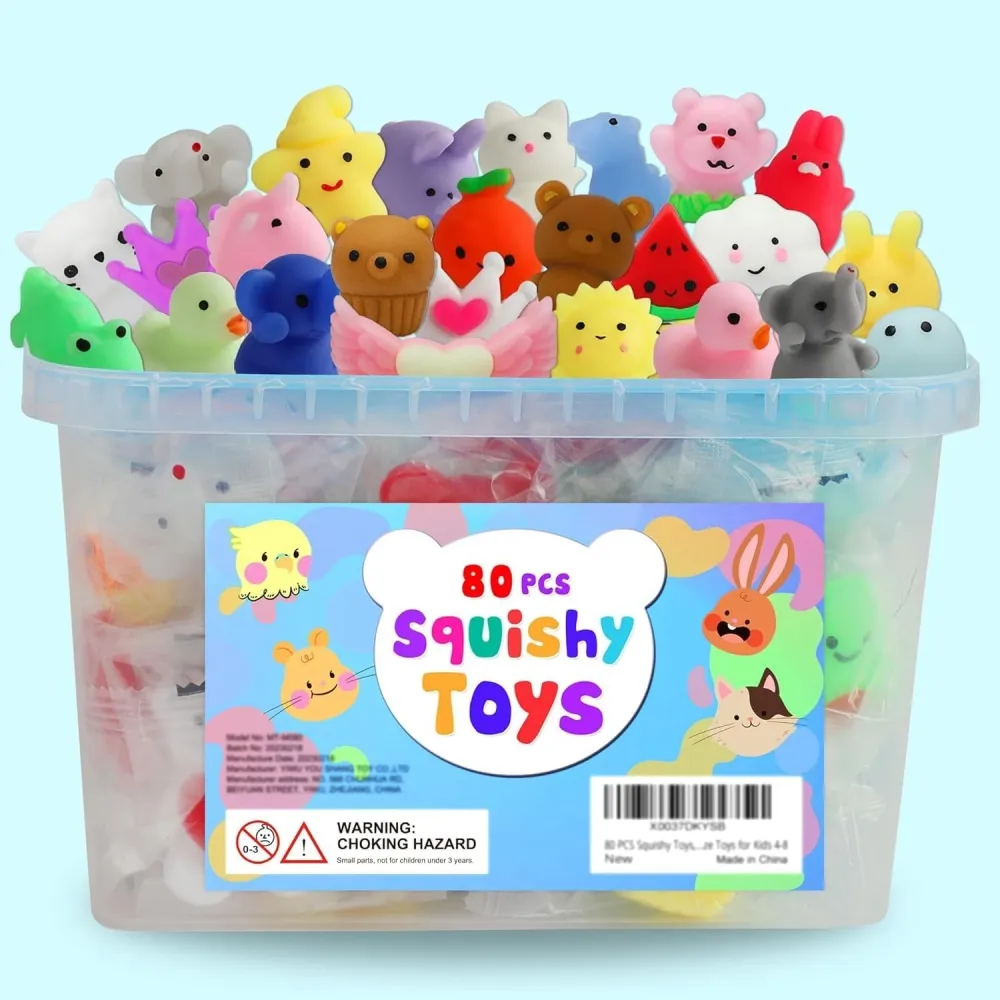 Kawaii Squishies Mochi Squishy Toy Bulk 80-Pack — photo 2
