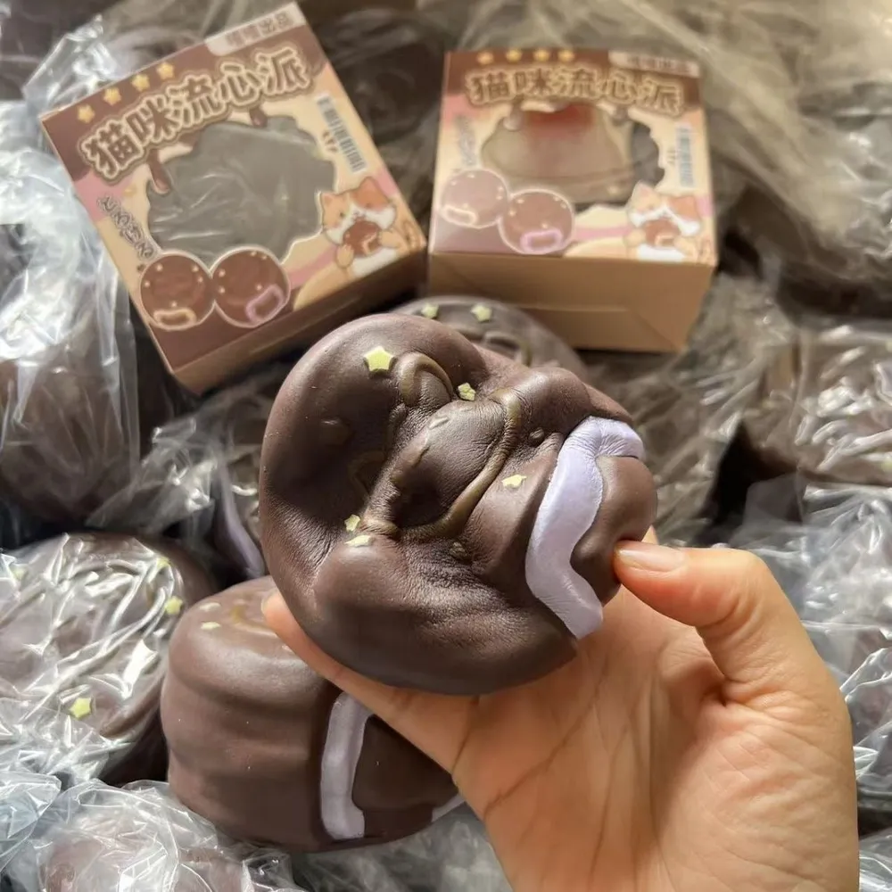 Kitty Chocolate Pie Slow Rising Squishy Stress Relief Decompression Toy — photo 2