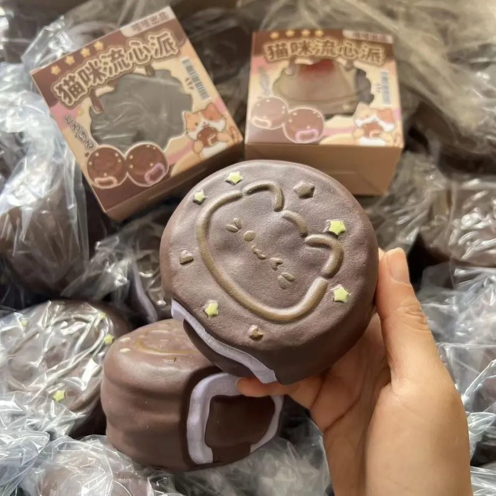 Kitty Chocolate Pie Slow Rising Squishy Stress Relief Decompression Toy — photo 4