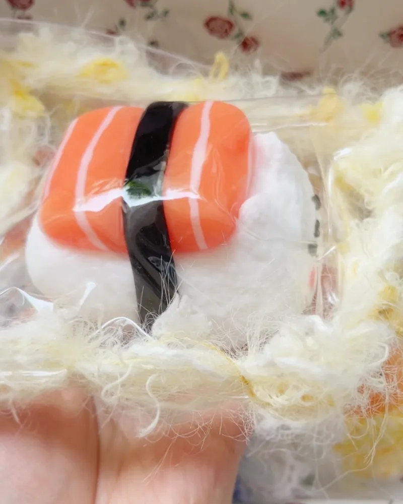 Kitty Salmon Sushi Squishy Stress Relief Decompression Toy — photo 2