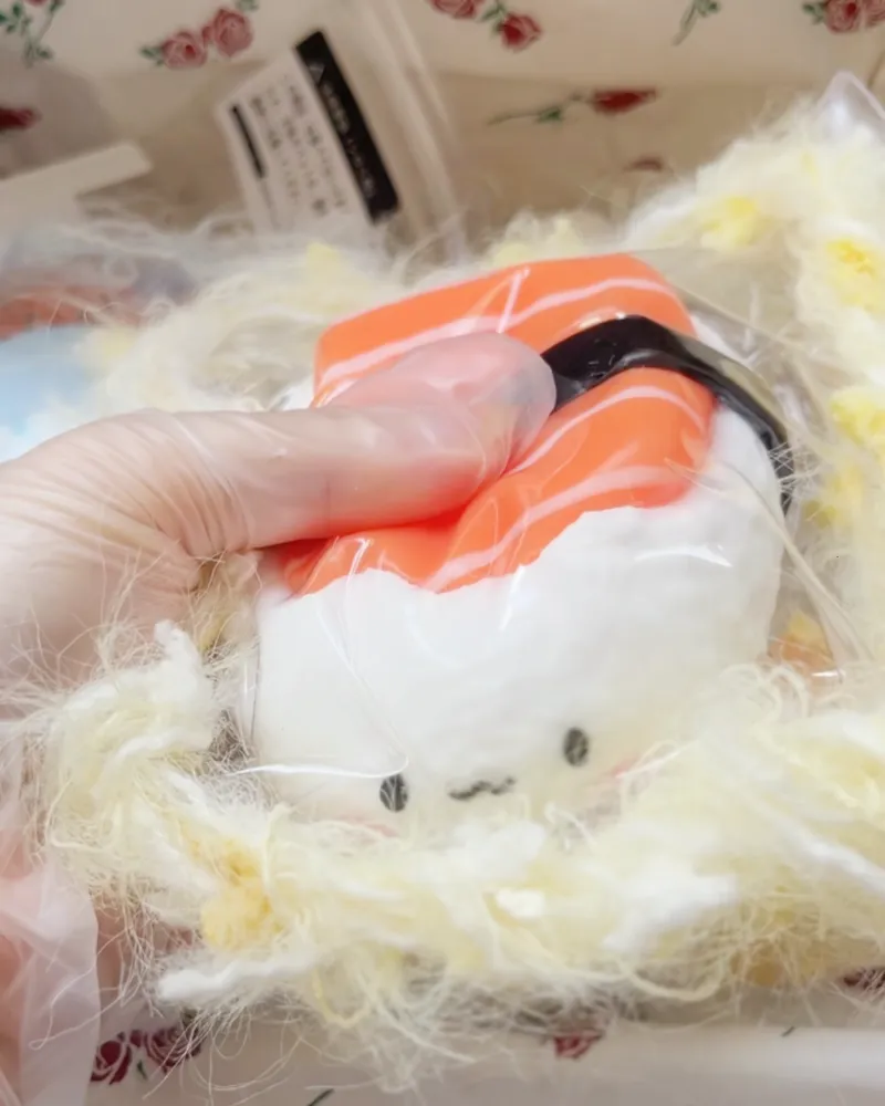 Kitty Salmon Sushi Squishy Stress Relief Decompression Toy — photo 4