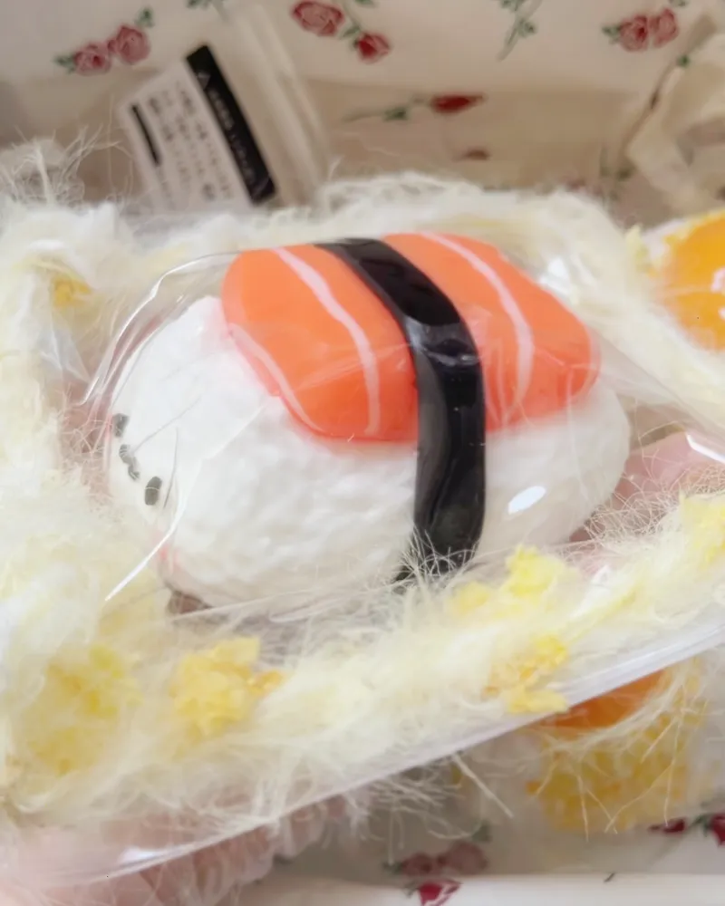 Kitty Salmon Sushi Squishy Stress Relief Decompression Toy — photo 5