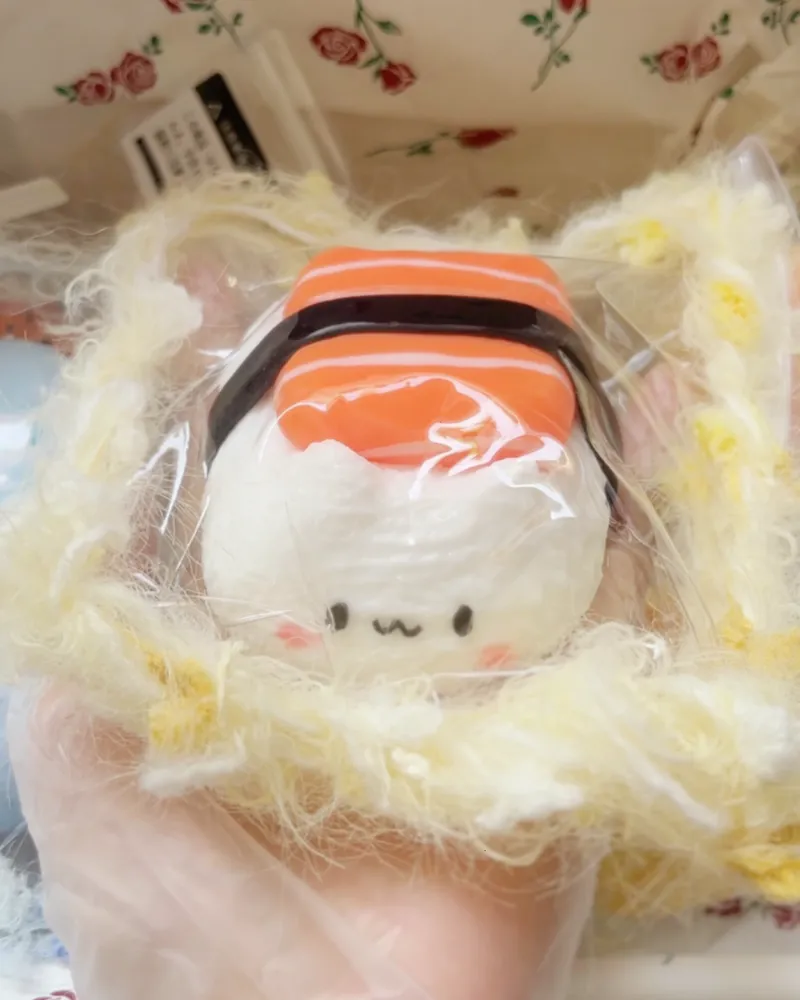 Kitty Salmon Sushi Squishy Stress Relief Decompression Toy — photo 6