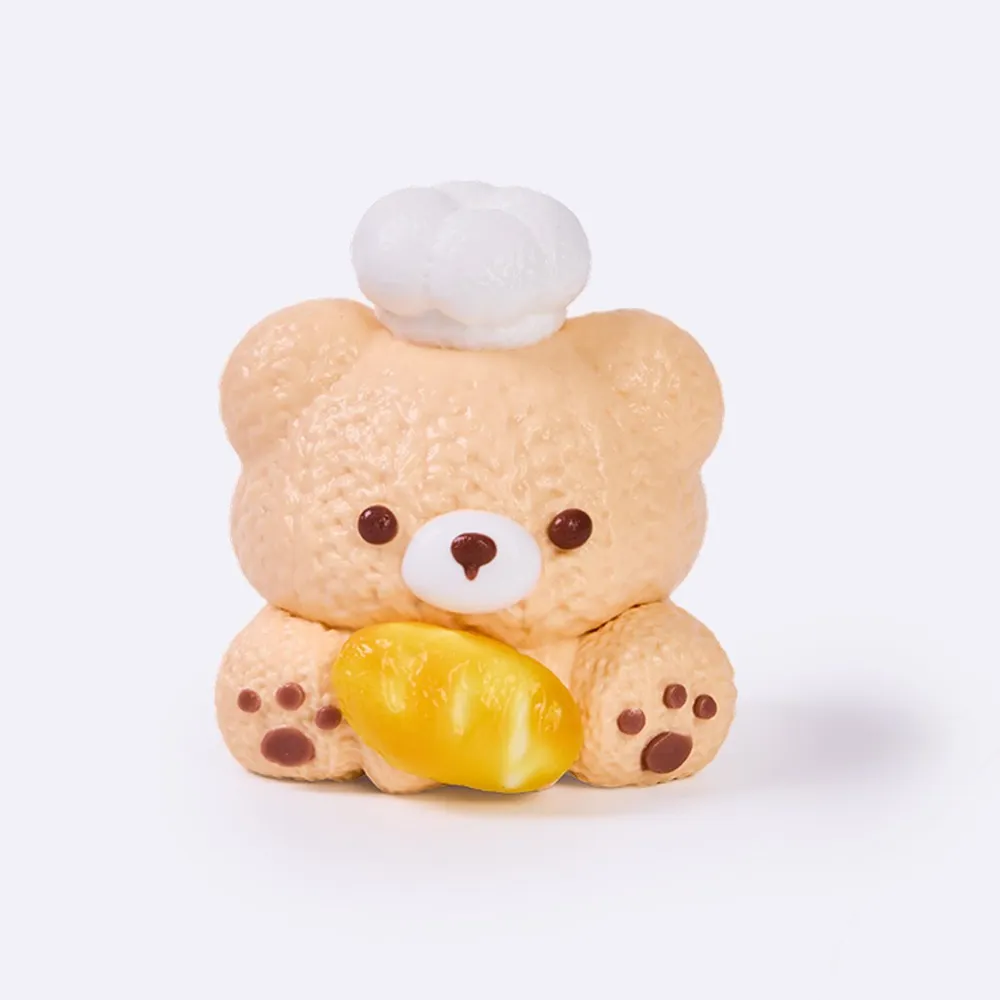 Knitted Chef Bear Taba Squishy