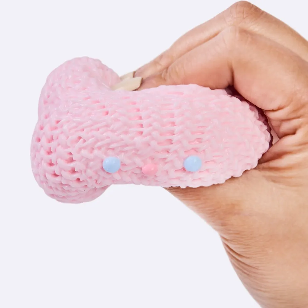Knitted Pink Bunny Taba Squishy — photo 4