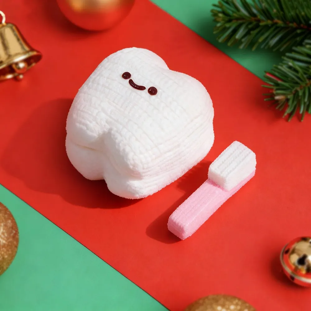 Knitted Tooth with Toothbrush Taba Squishy — photo 2