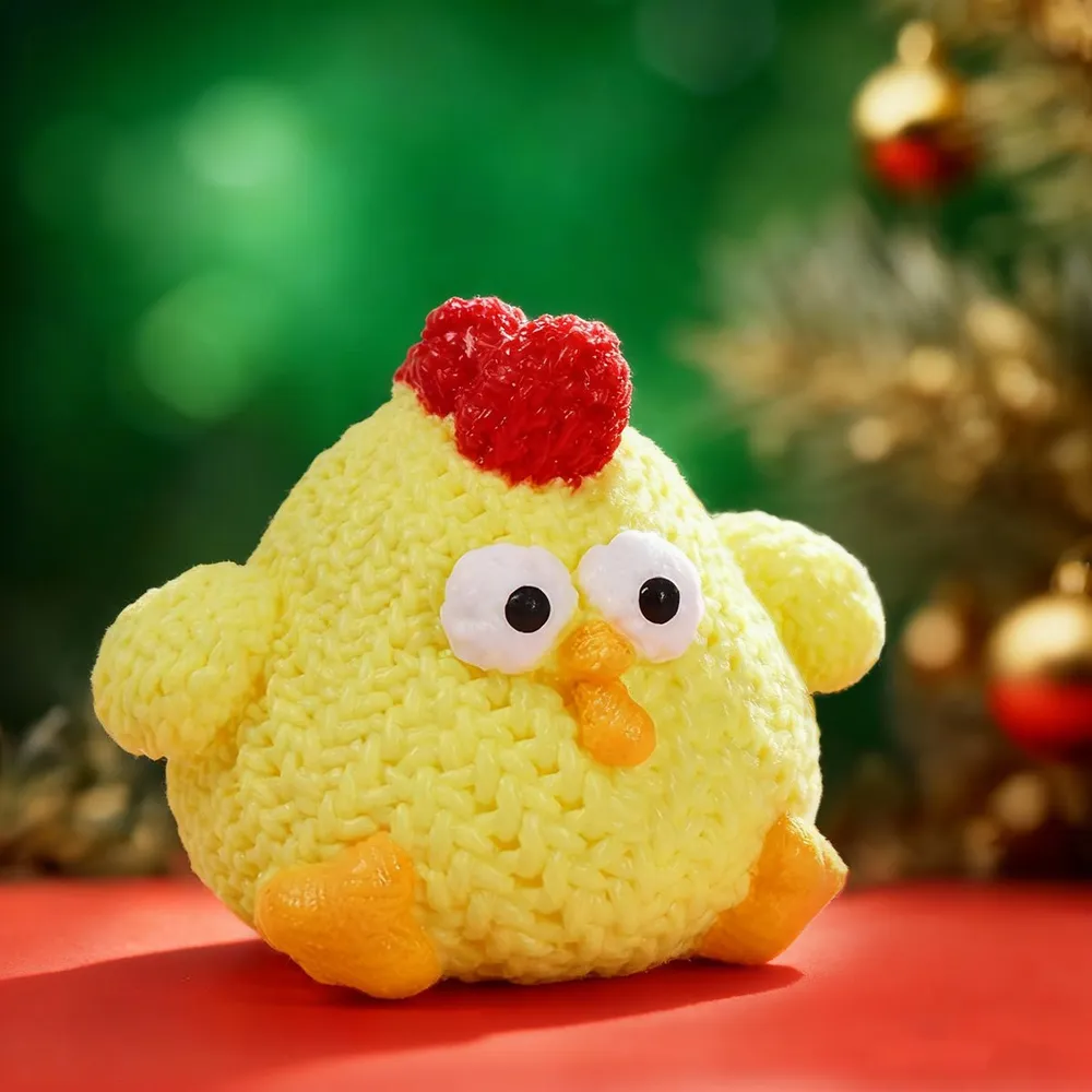 Knitted Yellow Chick Taba Squishy — photo 2