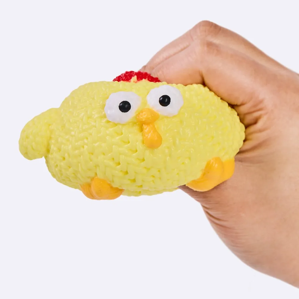 Knitted Yellow Chick Taba Squishy — photo 3
