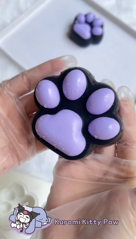 Kuromi Kitty Paw Squishy Stress Relief Decompression Toy w/o Flocking — photo 2