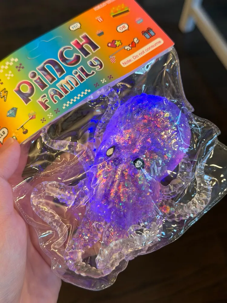 Light Up Octopus Squishy Stress Ball