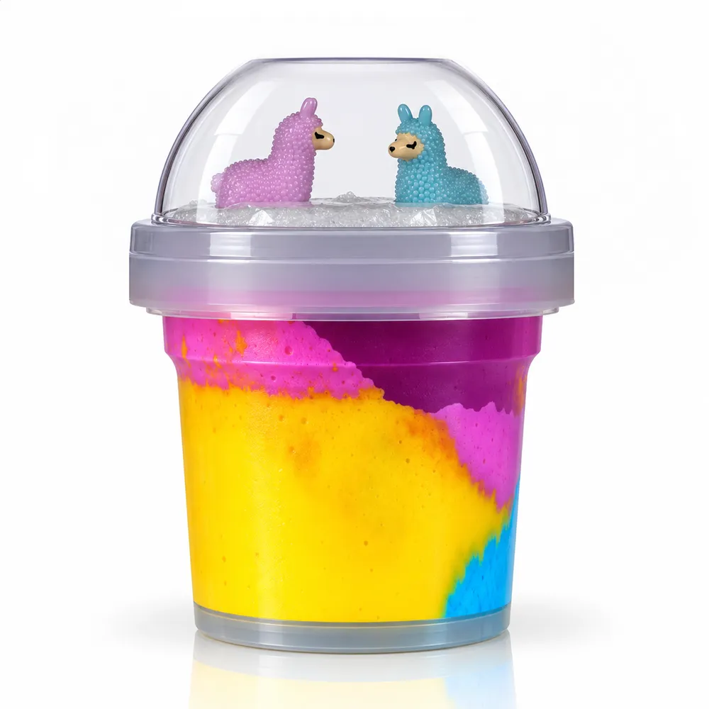 LIT Slime Animal Charms Collection Scented Slime Jar (7.1oz) Alpaca Party — photo 3