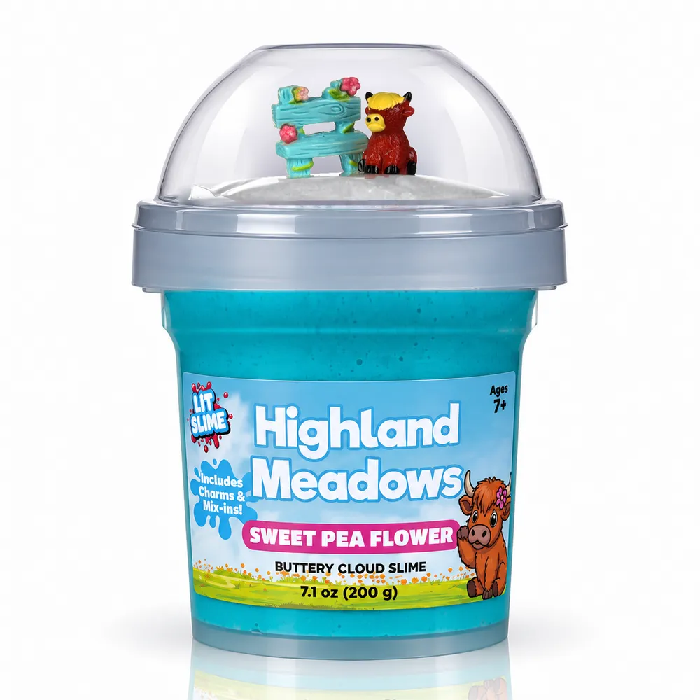 LIT Slime Animal Charms Collection Scented Slime Jar (7.1oz) Highland Meadows — photo 2