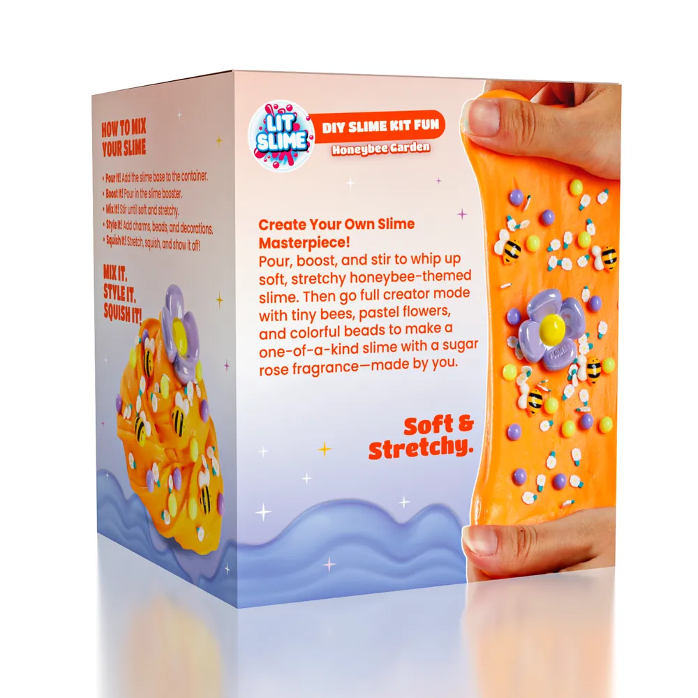 LIT Slime DIY Scented Slime Kit with Charms (1 Jar) Honeybee Garden — photo 2