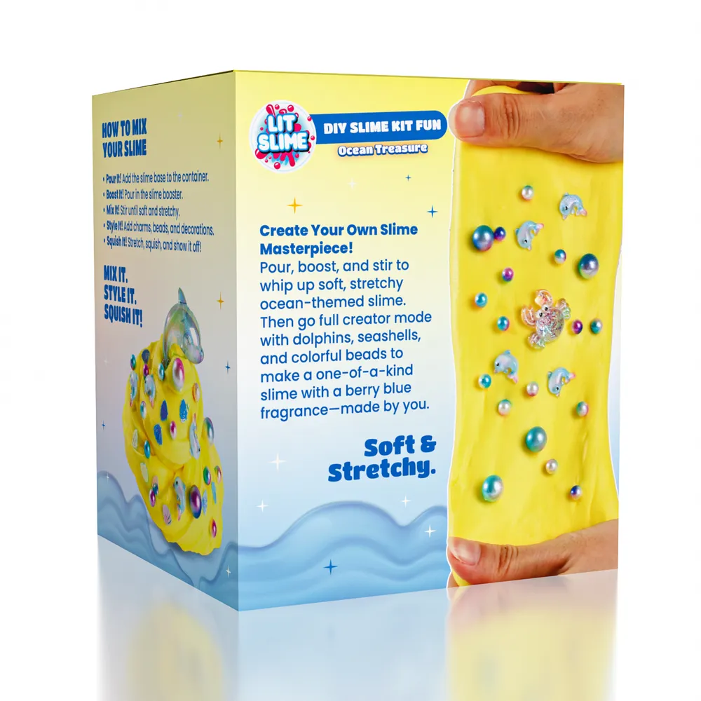 LIT Slime DIY Scented Slime Kit with Charms (1 Jar) Ocean Treasure — photo 2