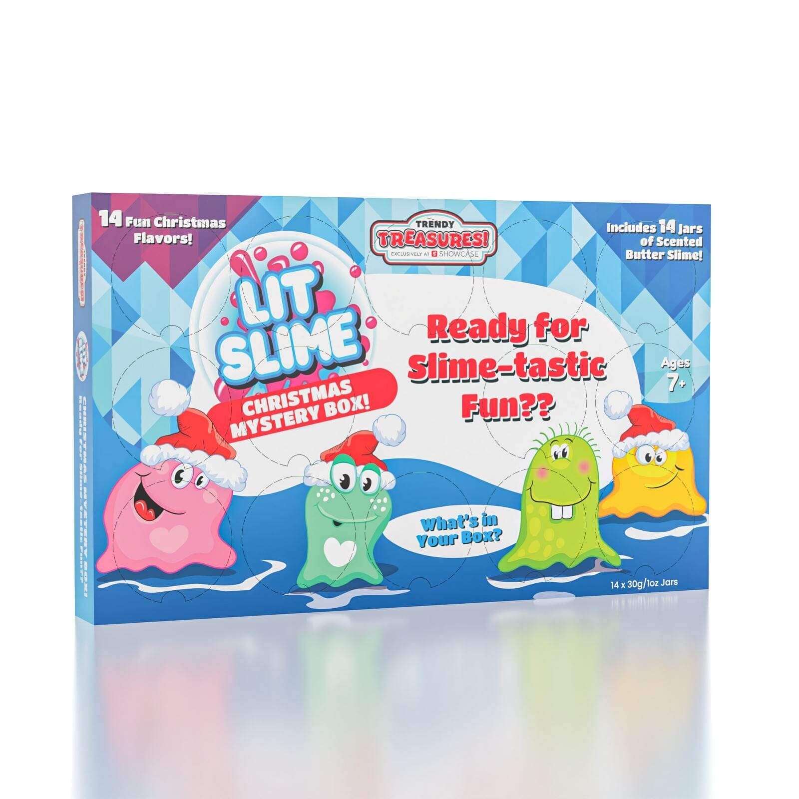 LIT Slime Novelty Fidget Putty Christmas Advent Calendar (14 Different Butter Slimes!)