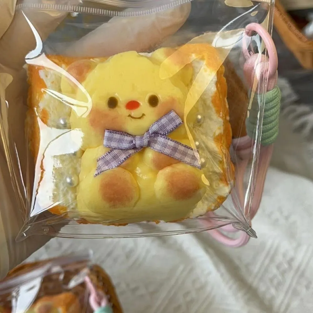Little Bear Toast Squishy Stress Relief Decompression Toy w/o Flocking — photo 4