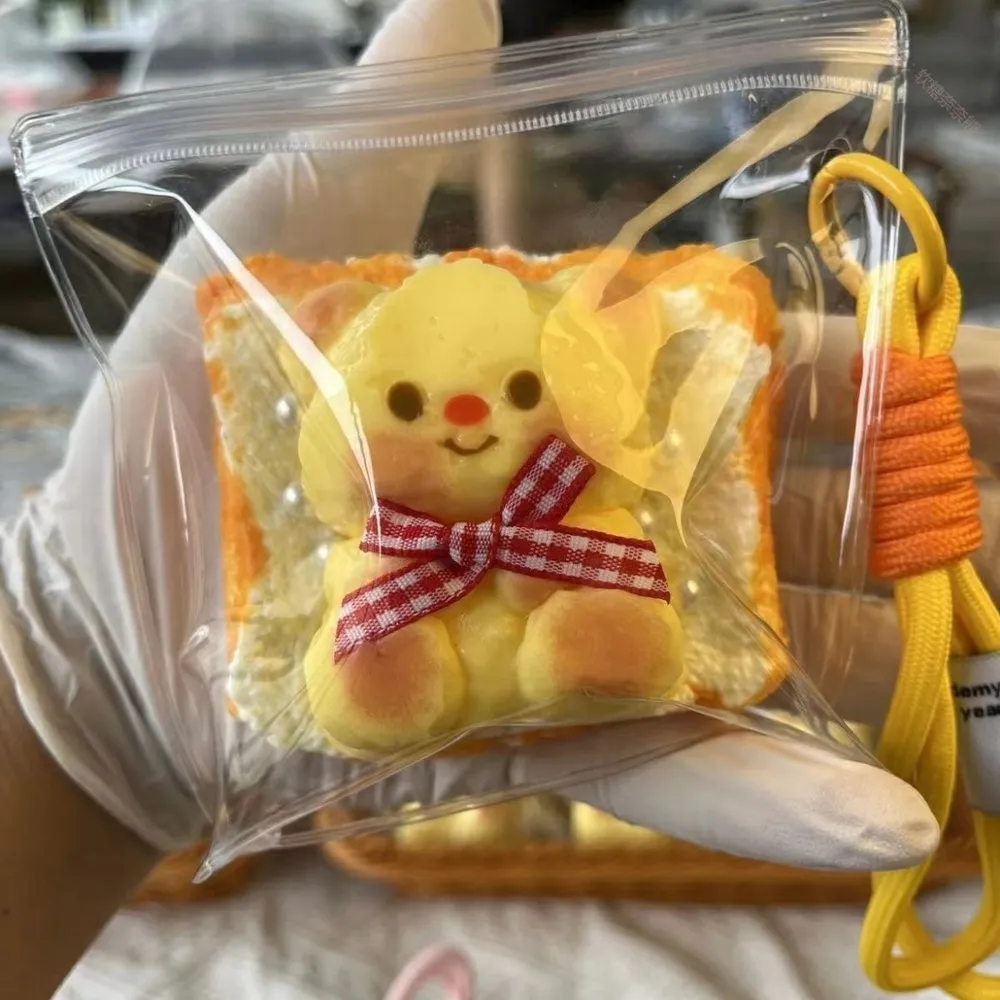 Little Bear Toast Squishy Stress Relief Decompression Toy w/o Flocking — photo 5