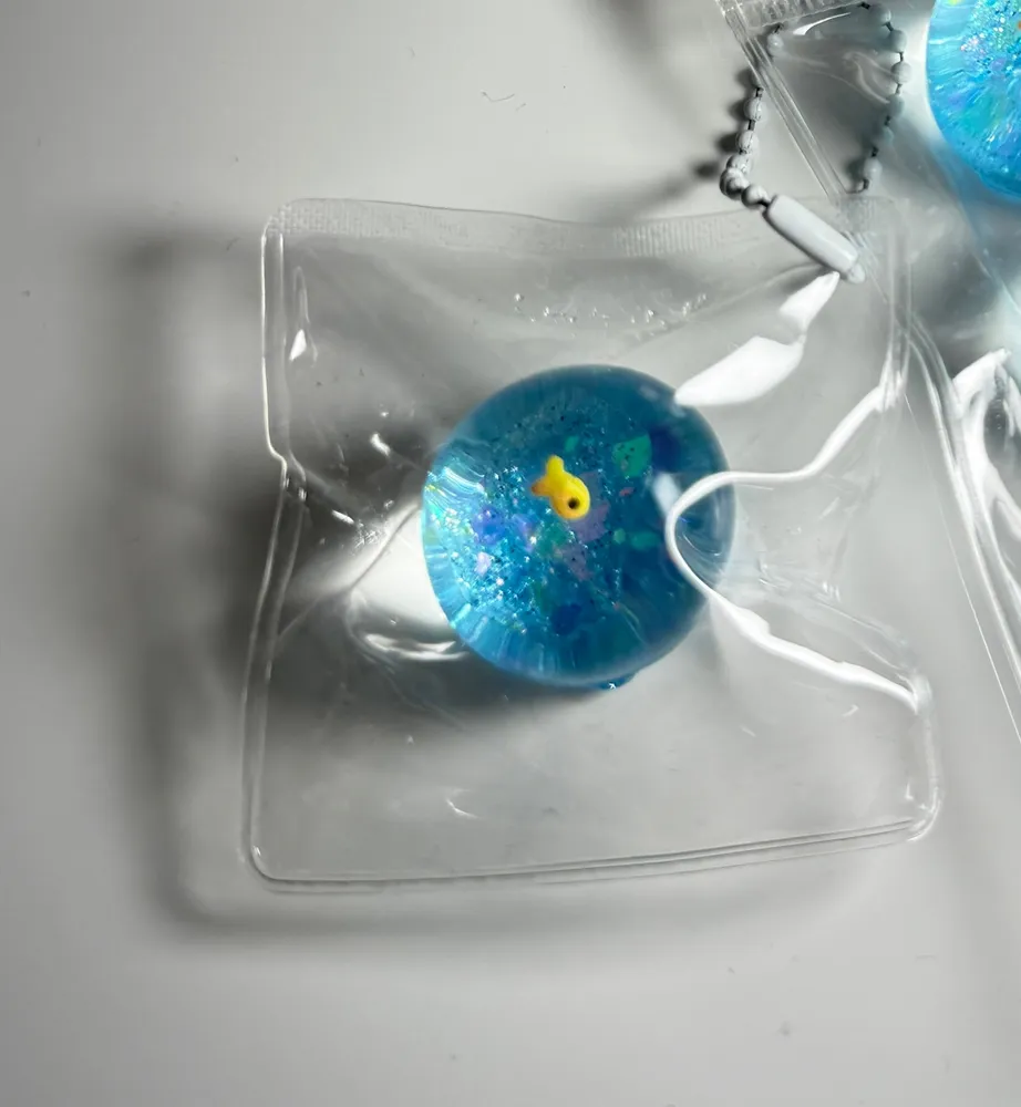Little Fish Squishy Ball Keychain Fidget Toy — photo 2