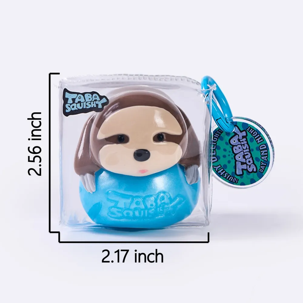Little Sloth on Blue Ball Taba Squishy — photo 4