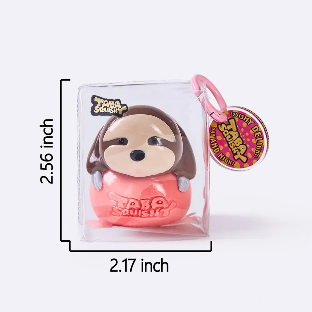 Little Sloth on Pink Ball Taba Squishy — photo 4