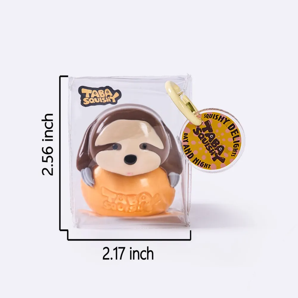 Little Sloth on Yellow Ball Taba Squishy — photo 4