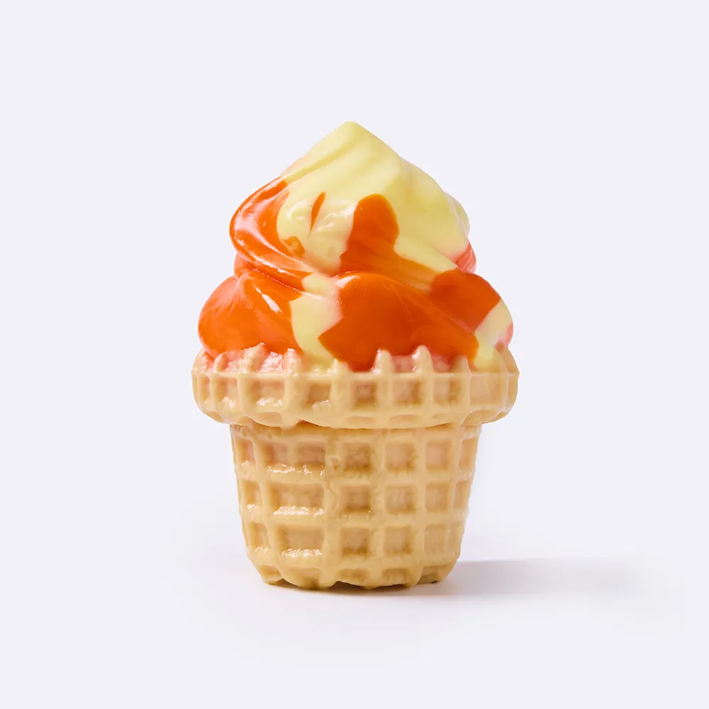 Mango Orange Ice Cream Cone Taba Squishy