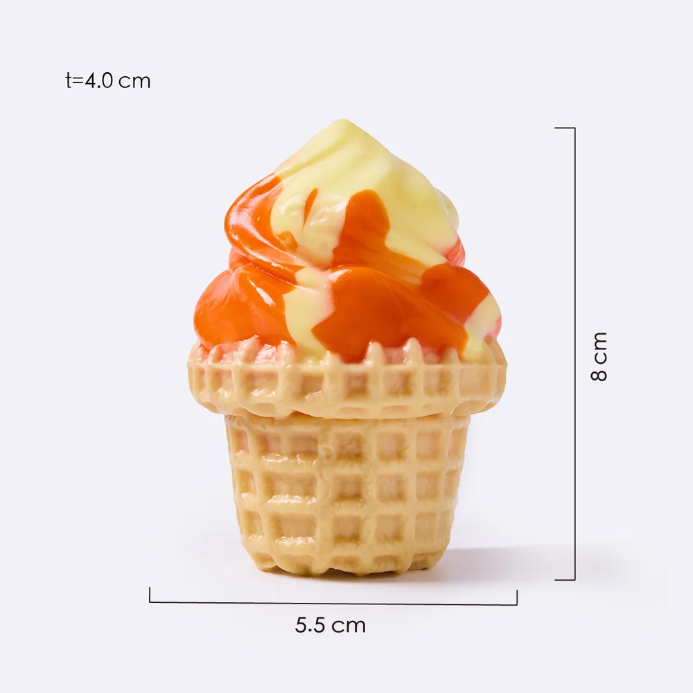 Mango Orange Ice Cream Cone Taba Squishy — photo 2