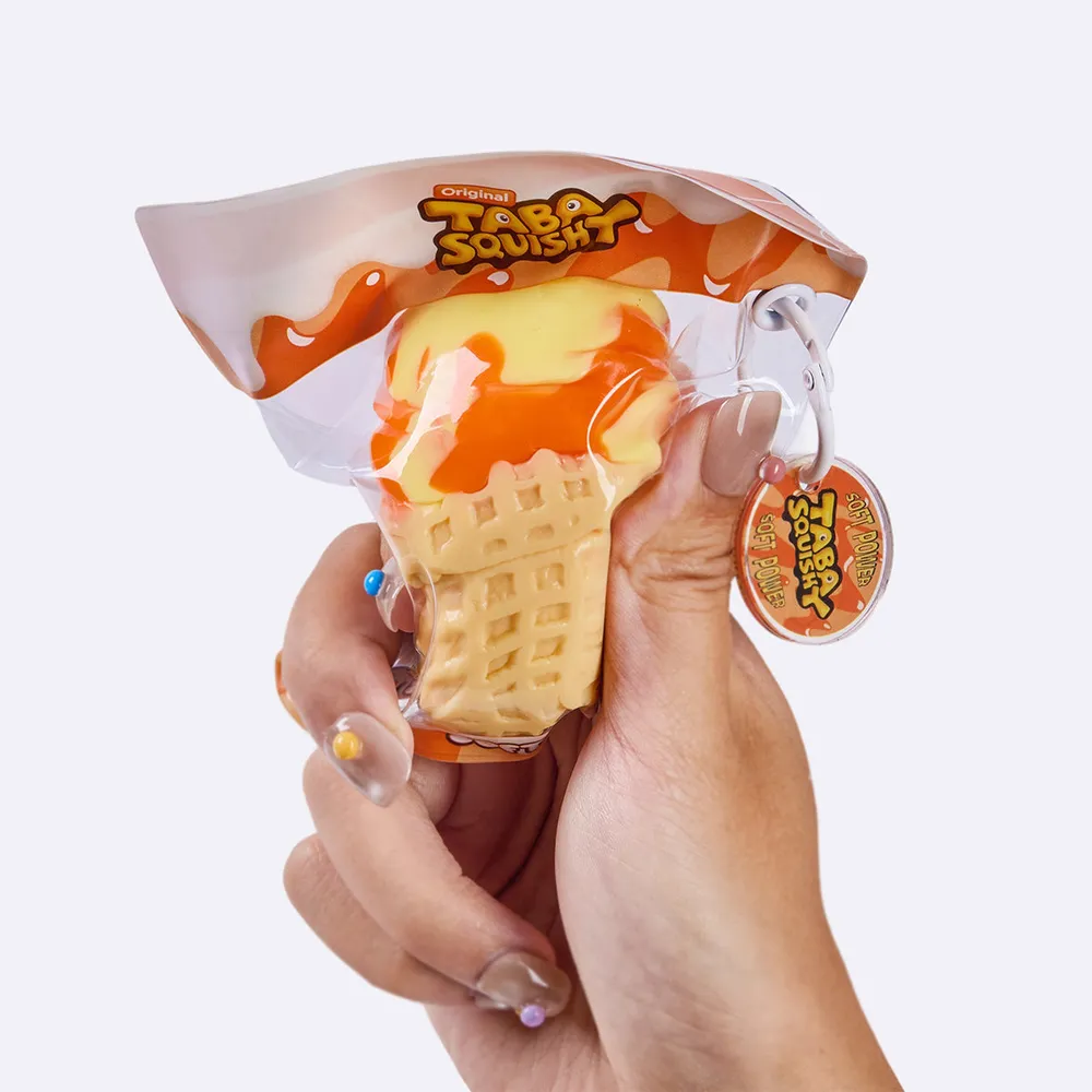 Mango Orange Ice Cream Cone Taba Squishy — photo 5
