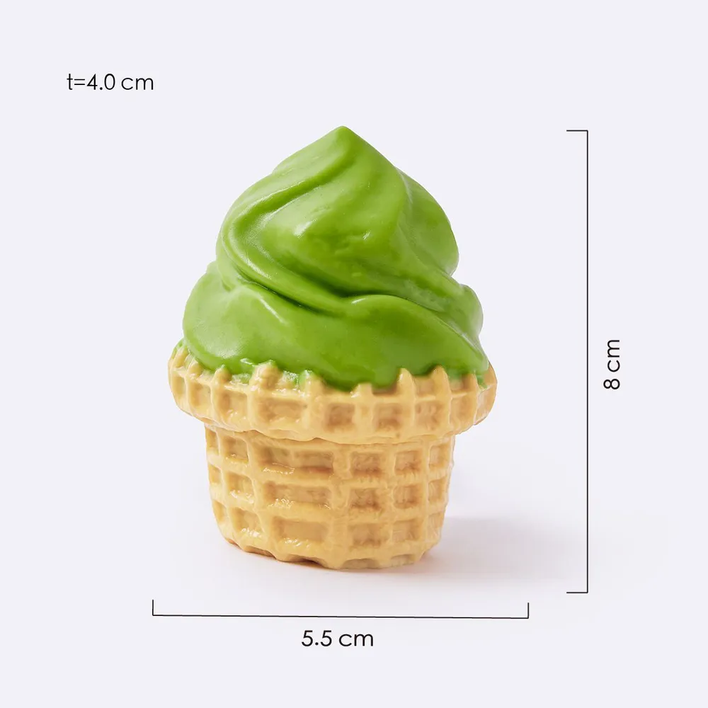 Matcha Green Ice Cream Cone Taba Squishy — photo 2