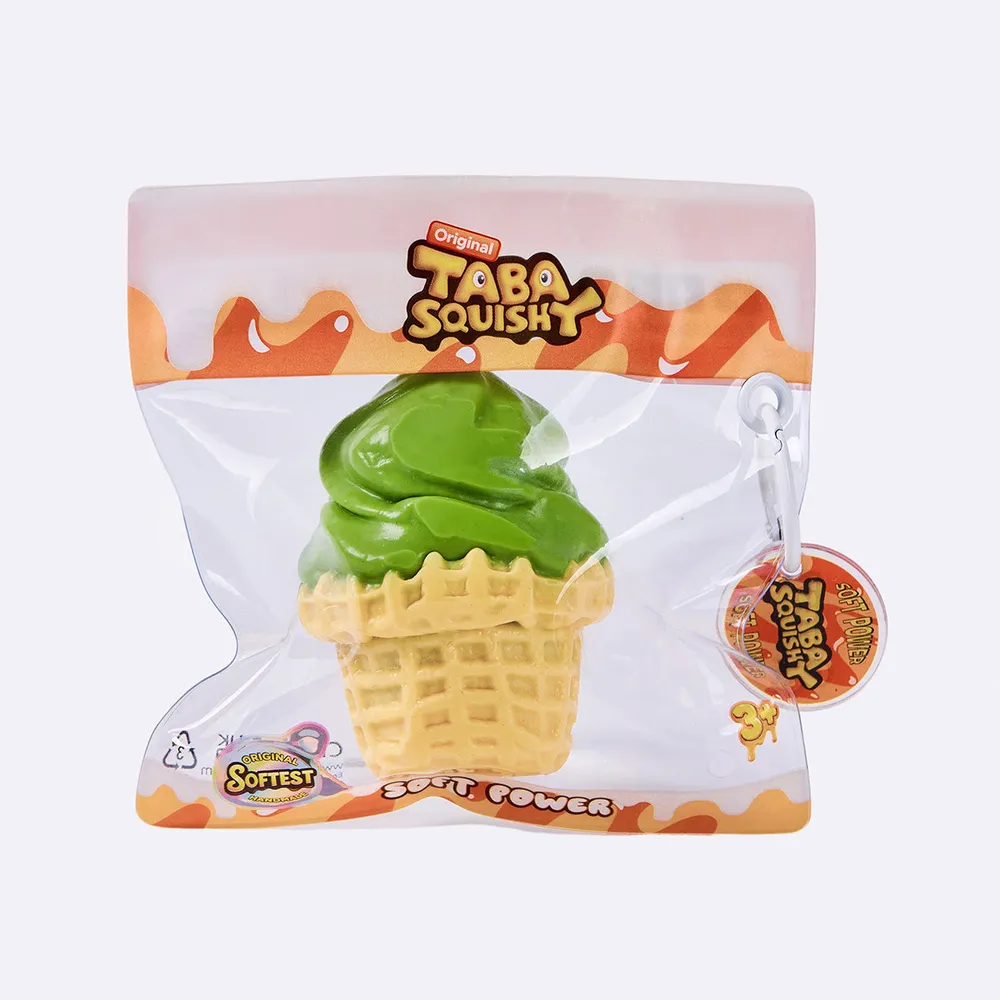 Matcha Green Ice Cream Cone Taba Squishy — photo 3
