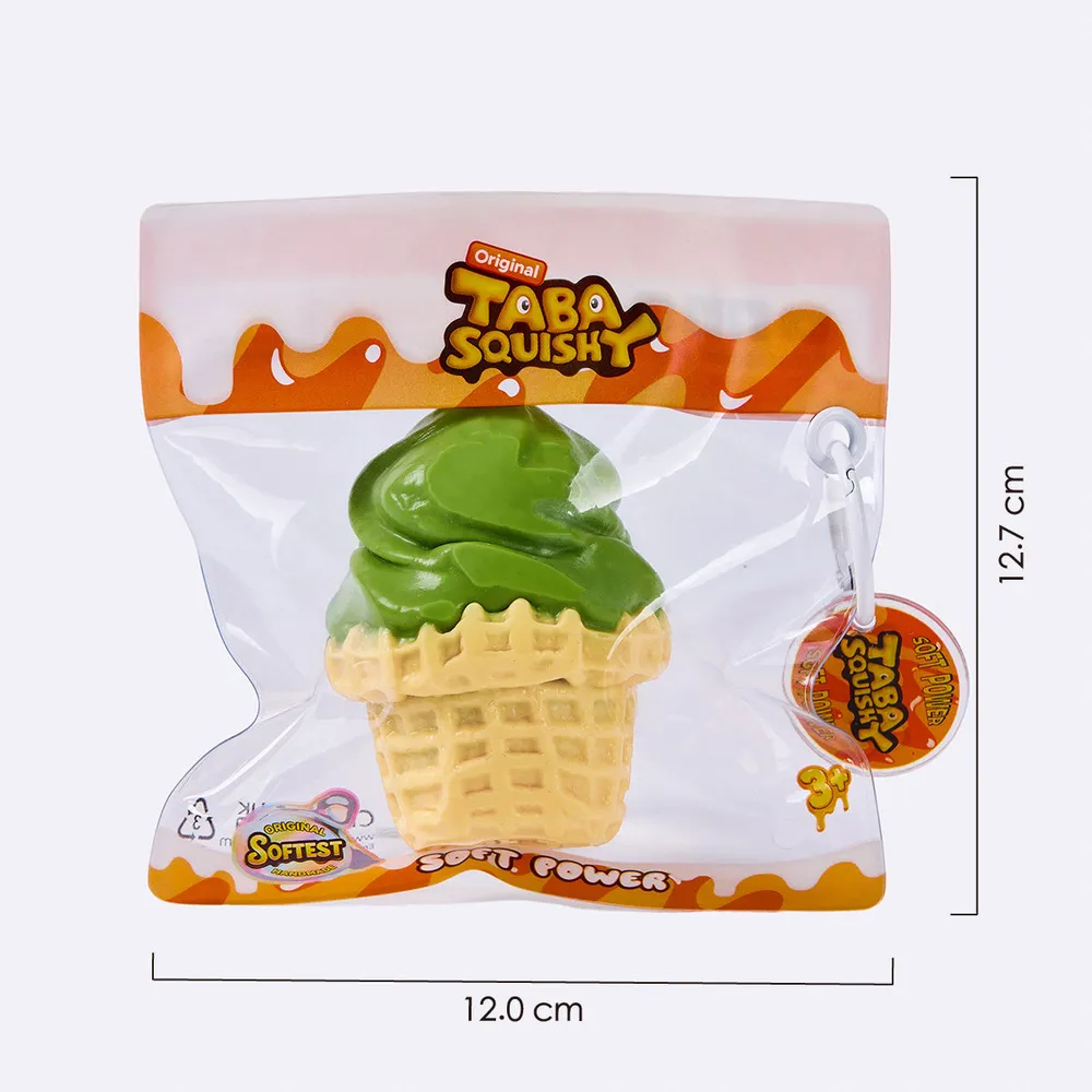 Matcha Green Ice Cream Cone Taba Squishy — photo 6