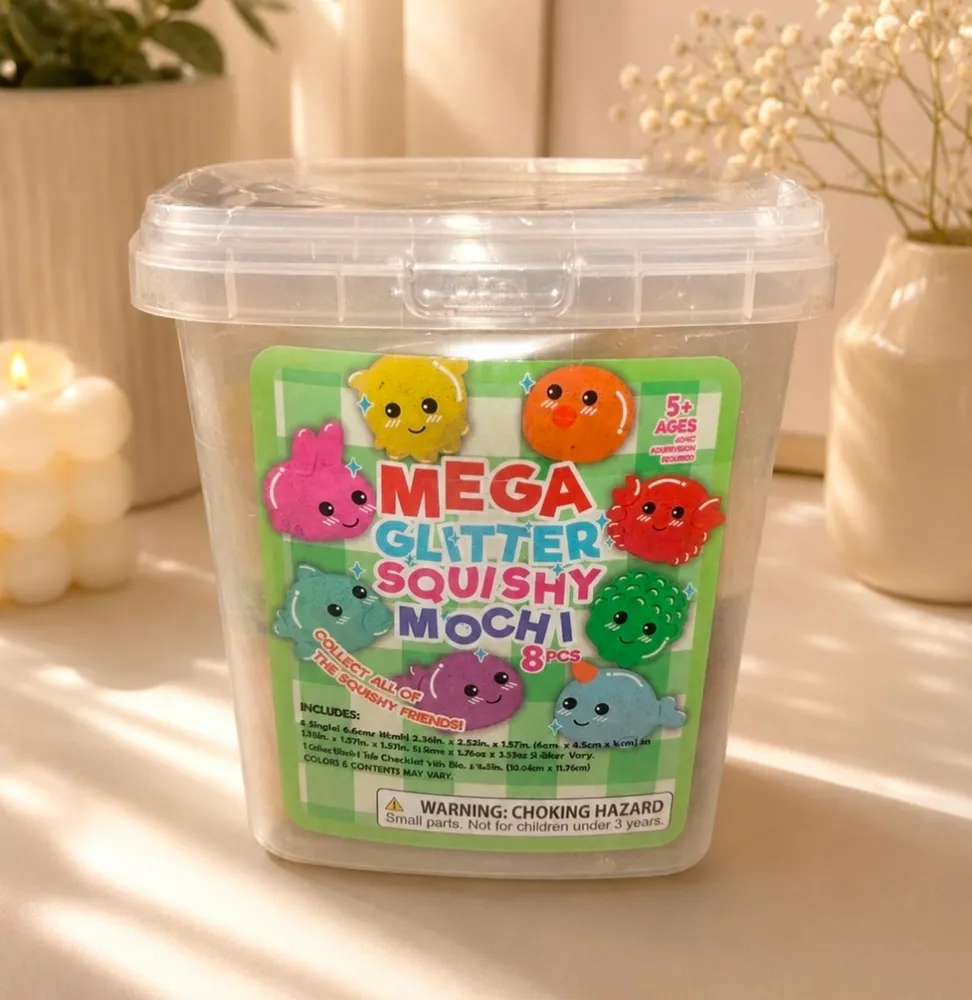 Mega Glitter Mochi Squishy 2026