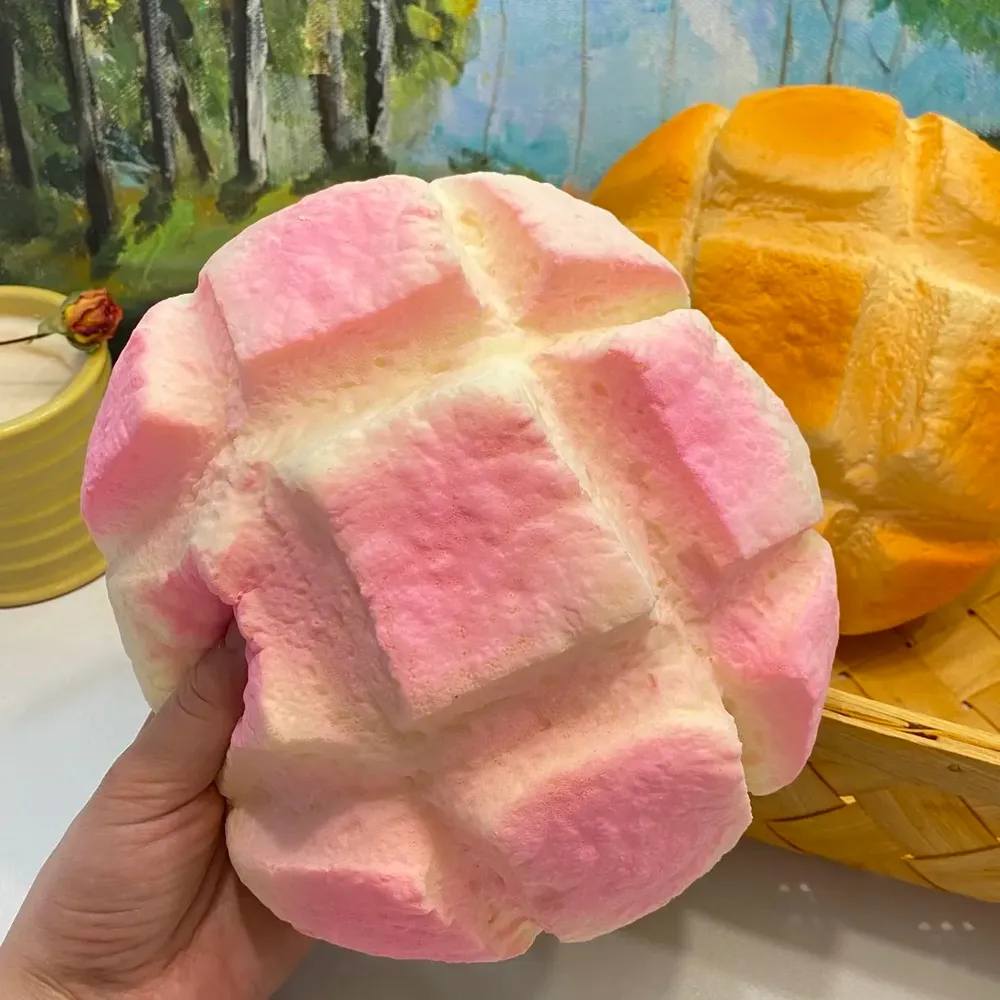 Melon Bread Slow Rising Squishy Stress Relief Decompression Toy
