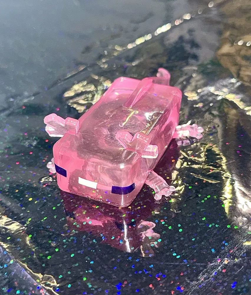 Minecraft Axolotl Squishy Pink
