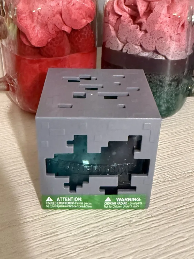 Minecraft Jelly Cubes Teal Squishy