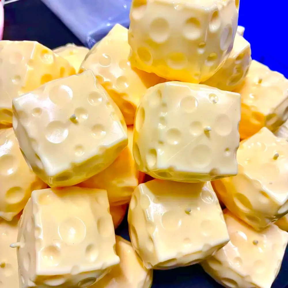 Mini Blocks Cheese Stress Ball Squishy Stress Relief Decompression Toy — photo 2