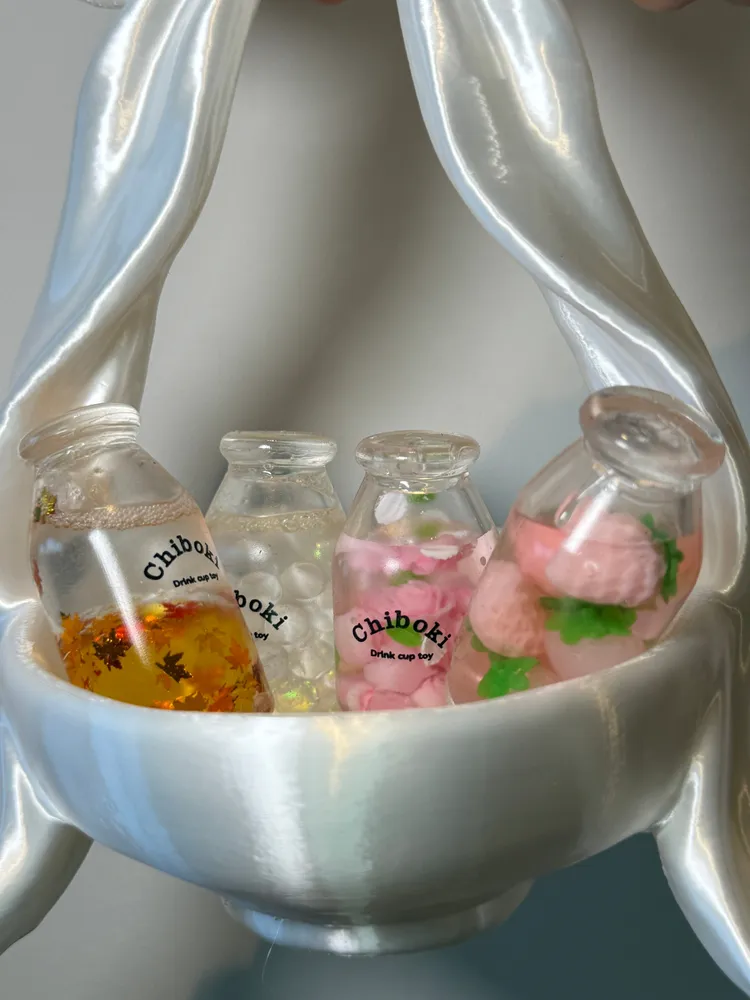 Mini Squishy Bottle KeyChain Sensory Bottle Fidget Toy — photo 2