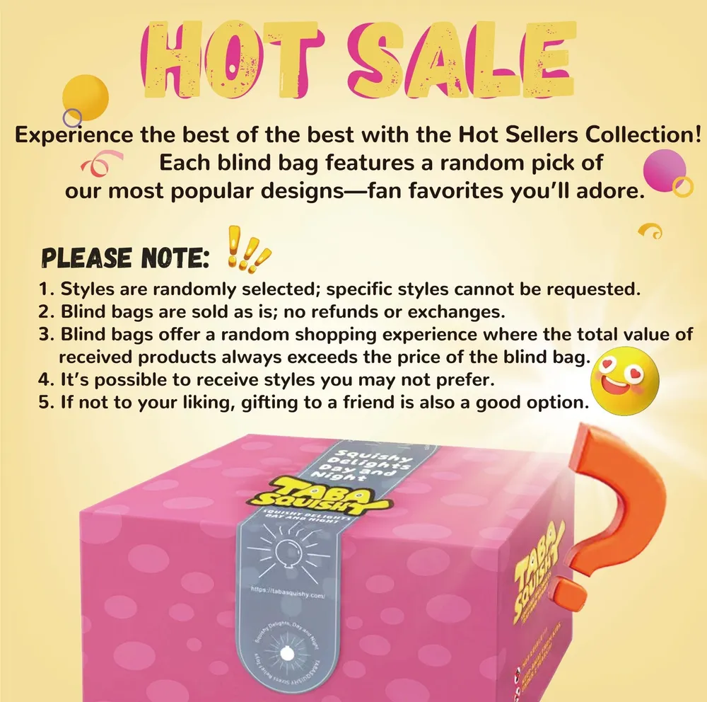 Mixed Hotsale Blind Bag Taba Squishy — photo 2