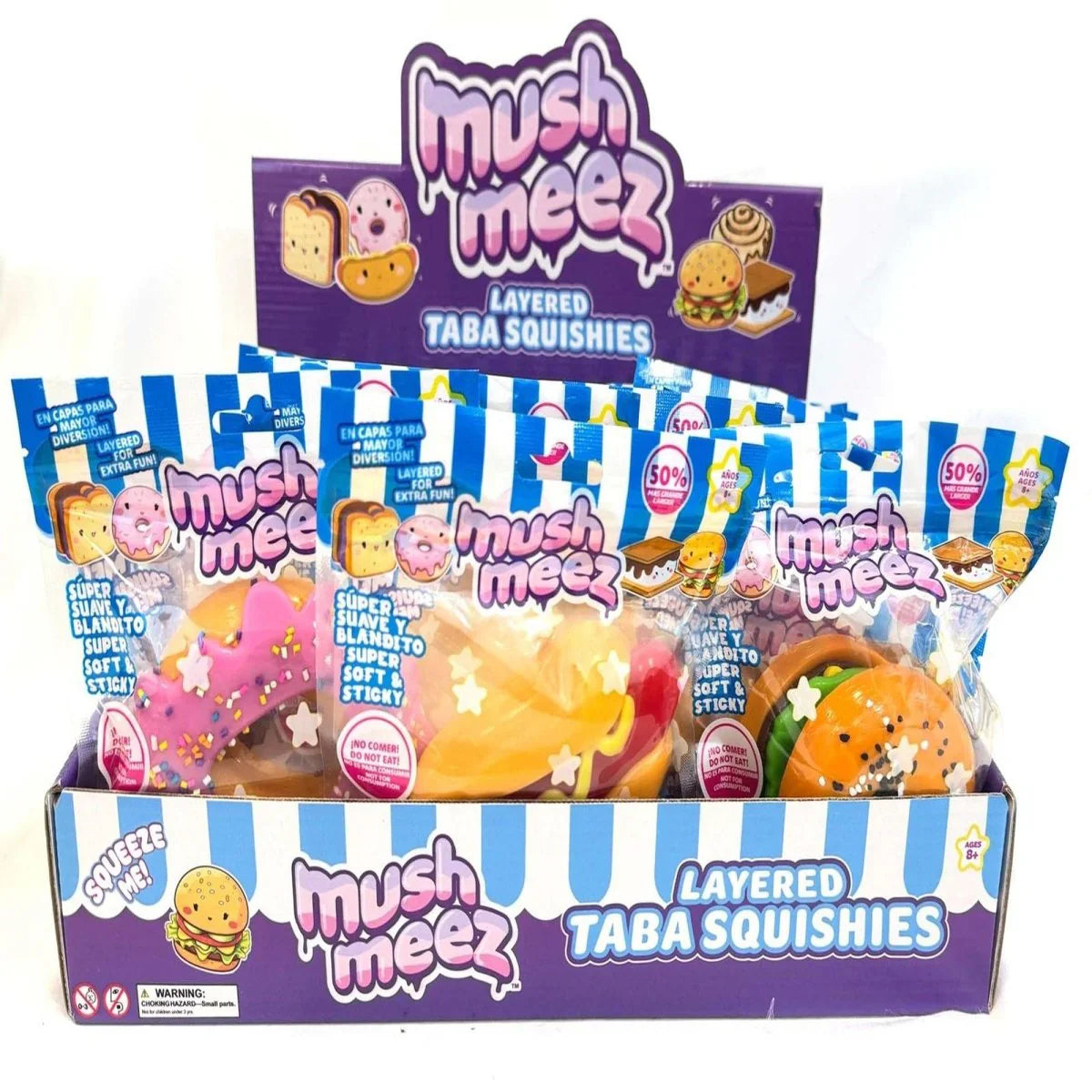 Mush Meez Layered Taba Squishies Sensory Stress Toy Assorted Styles
