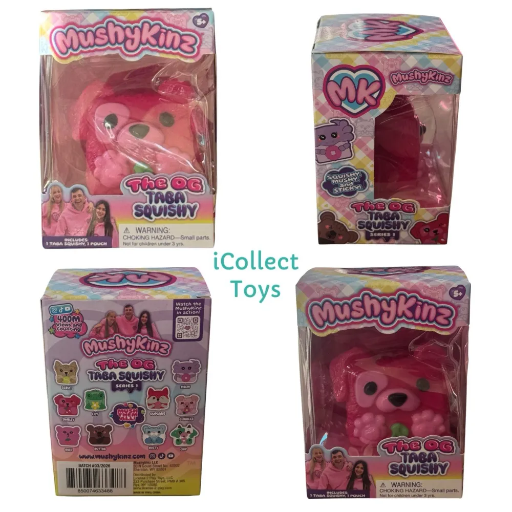 MushyKinz Series 1 Pink Shirley the Cherry Dog