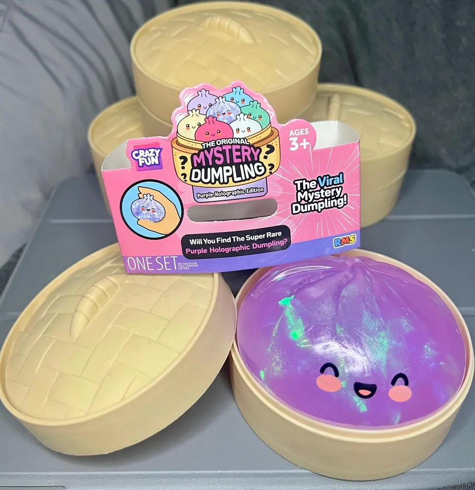 Crazy Fun Original Mystery Dumpling Purple Holographic Edition Squishy