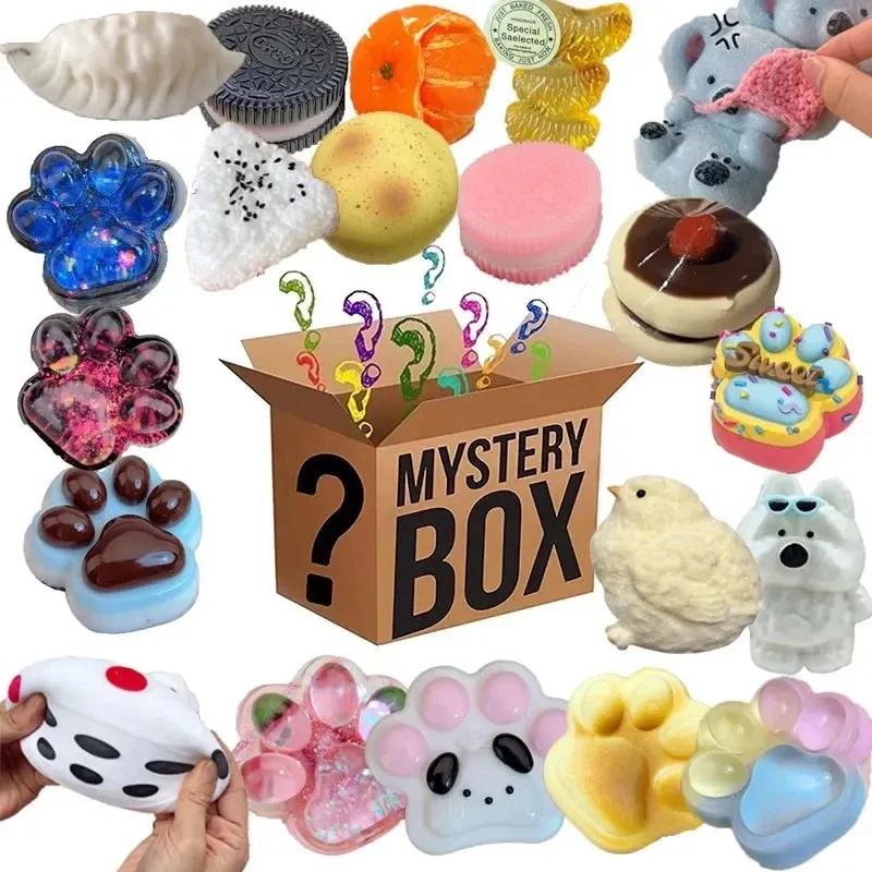 Mystery Squishy Box Kawaii Mochi Fidget Toys